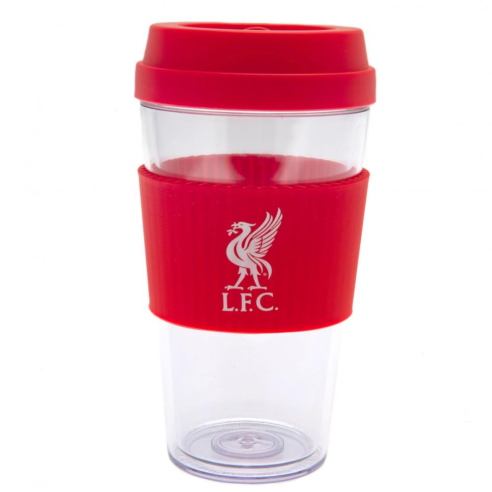 Official Liverpool FC Liverbird Silicone Grip Travel Mug