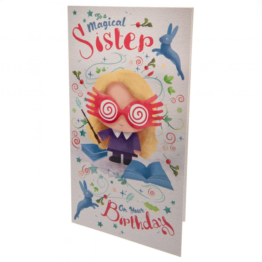 Official Harry Potter Birthday Card Sister