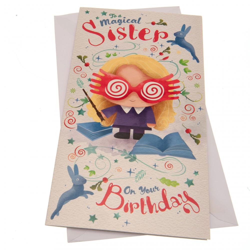 Official Harry Potter Birthday Card Sister