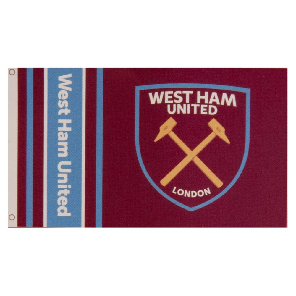 Official West Ham United FC Wordmark Flag