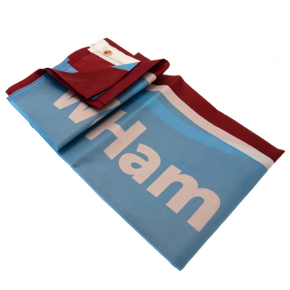 Official West Ham United FC Wordmark Flag