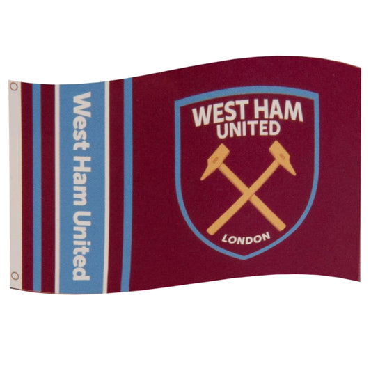 Official West Ham United FC Wordmark Flag