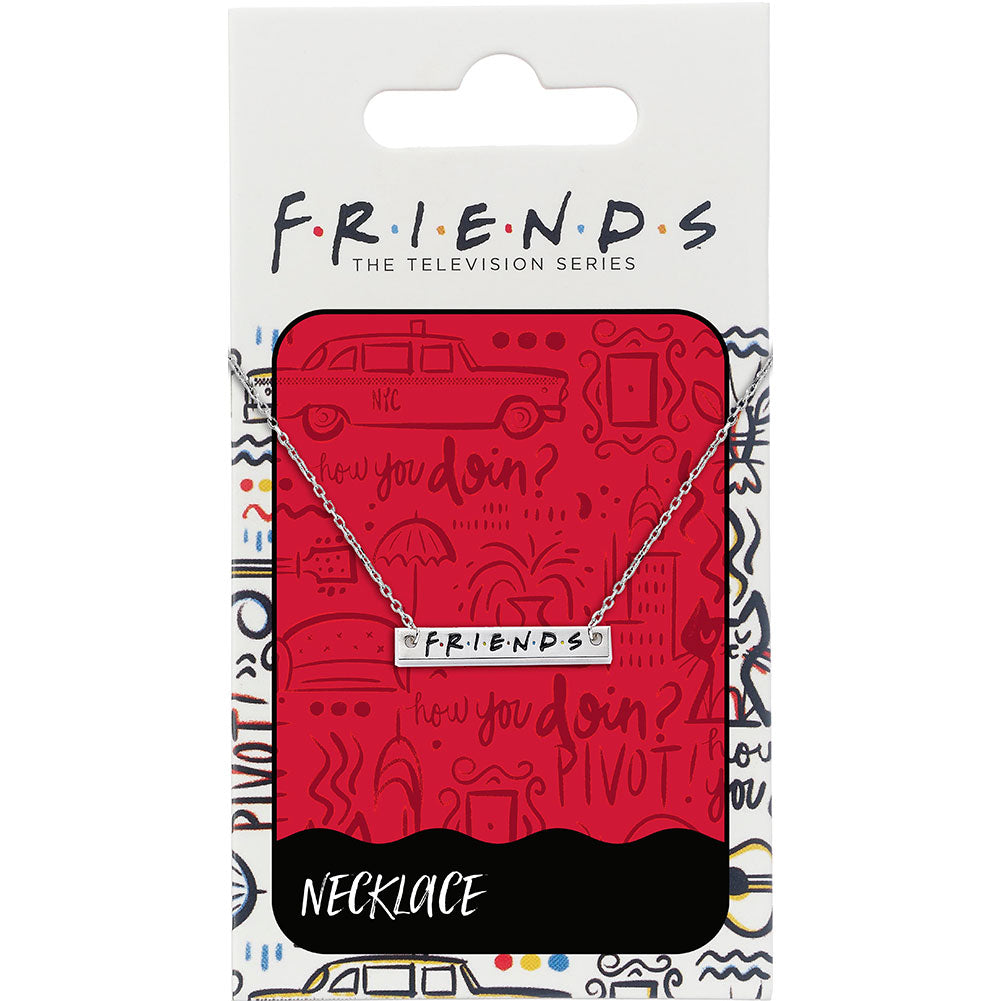 Official Friends Silver Plated Necklace Logo