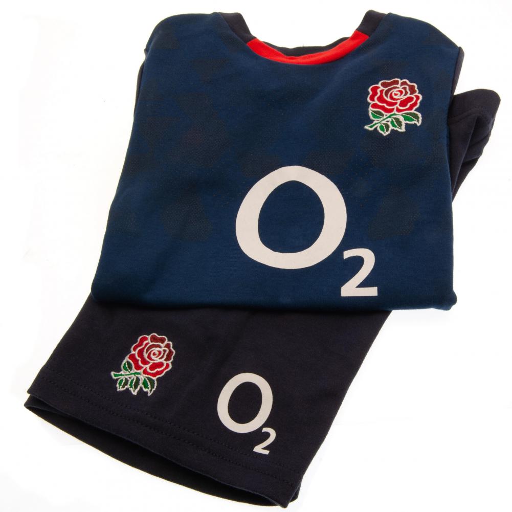 Official England RFU Shirt & Short Set 6/9 mths NV