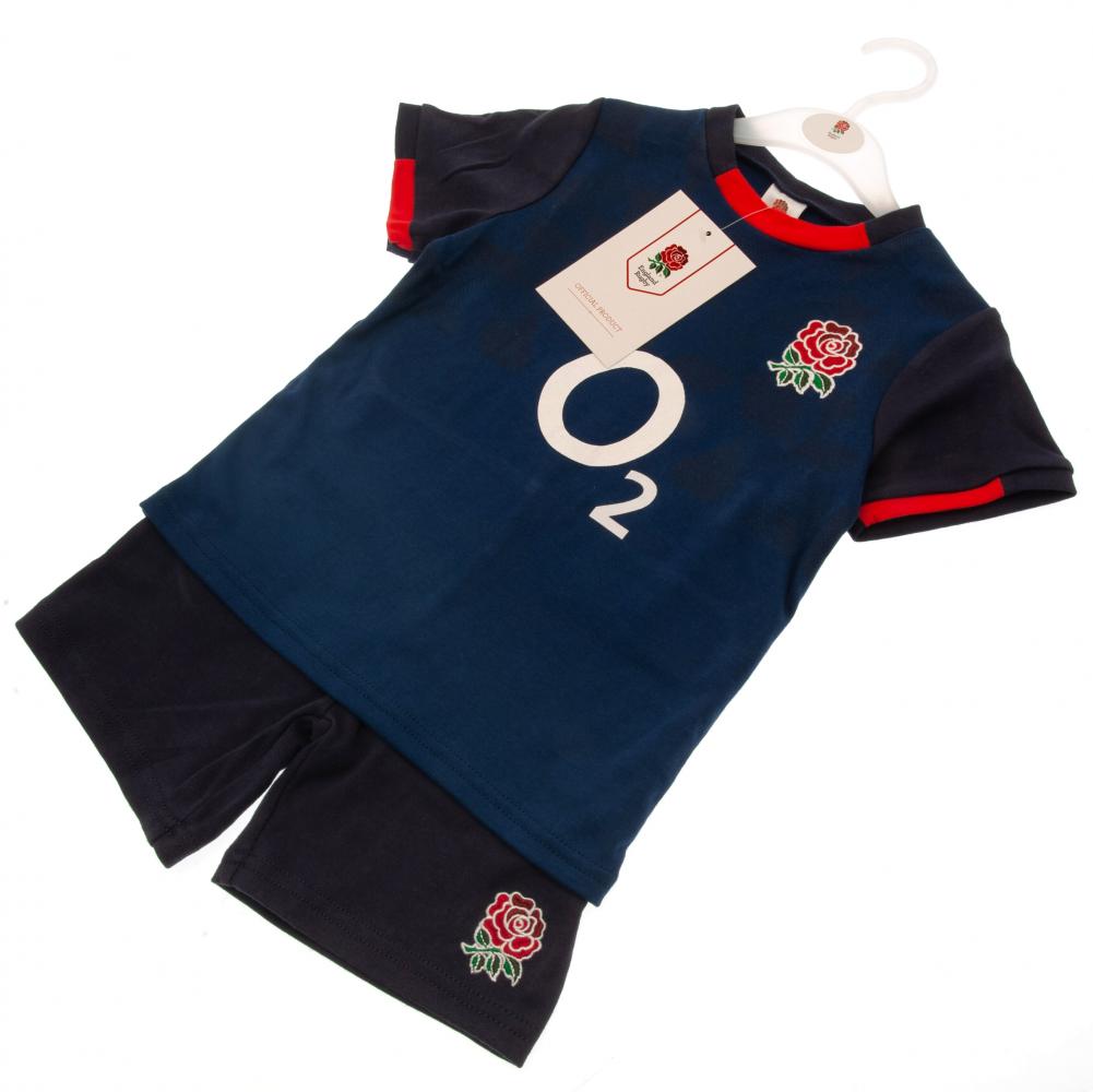 Official England RFU Shirt & Short Set 6/9 mths NV