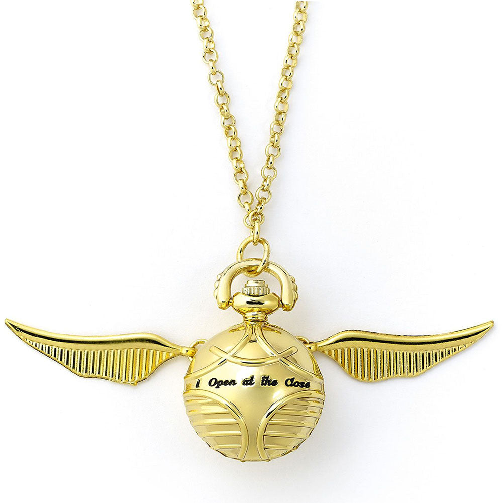 Official Harry Potter Gold Plated Golden Snitch Watch Necklace