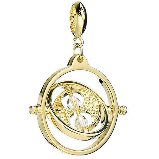 Official Harry Potter Gold Plated Crystal Charm Time Turner