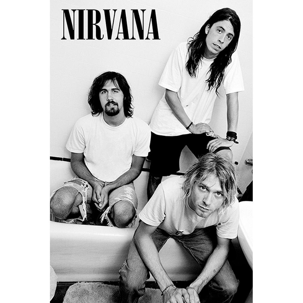 Official Nirvana Poster Bathroom 75