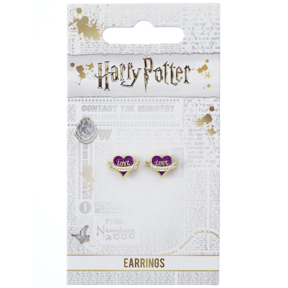 Official Harry Potter Gold Plated Earrings Love Potion