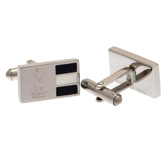 Official Tottenham Hotspur FC Stainless Steel Stripe Cufflinks