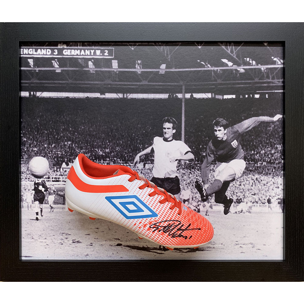 Official England FA Hurst Signed Boot (Framed)