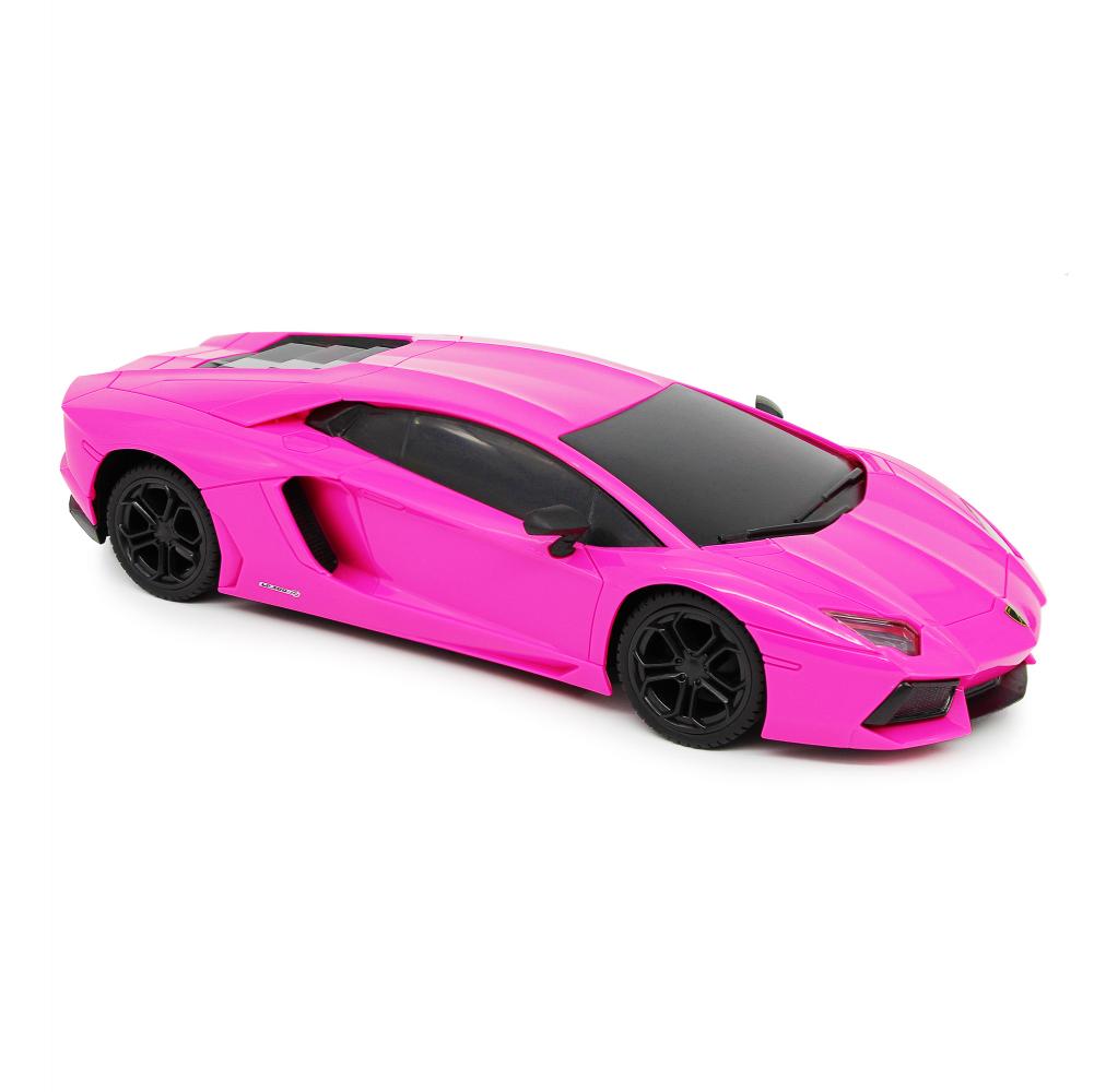 Official Lamborghini Aventador Radio Controlled Car 1:24 Scale Pink