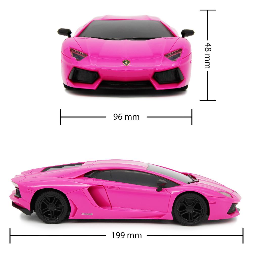 Official Lamborghini Aventador Radio Controlled Car 1:24 Scale Pink