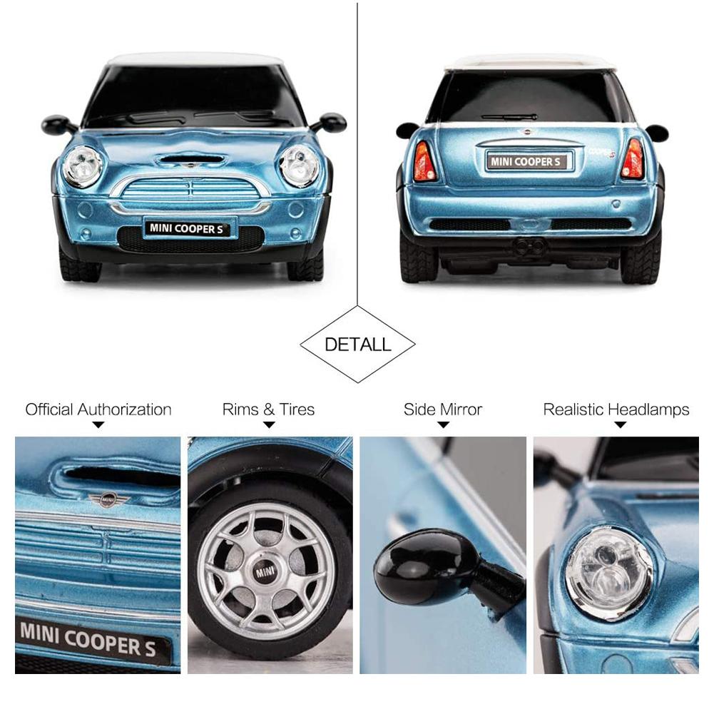 Official Mini Cooper S Radio Controlled Car 1:24 Scale Blue