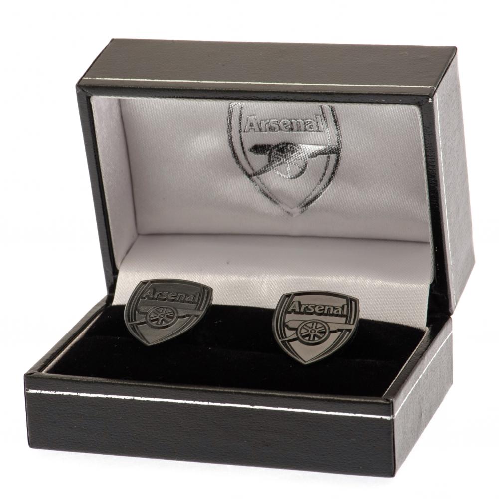 Official Arsenal FC Black IP Cufflinks