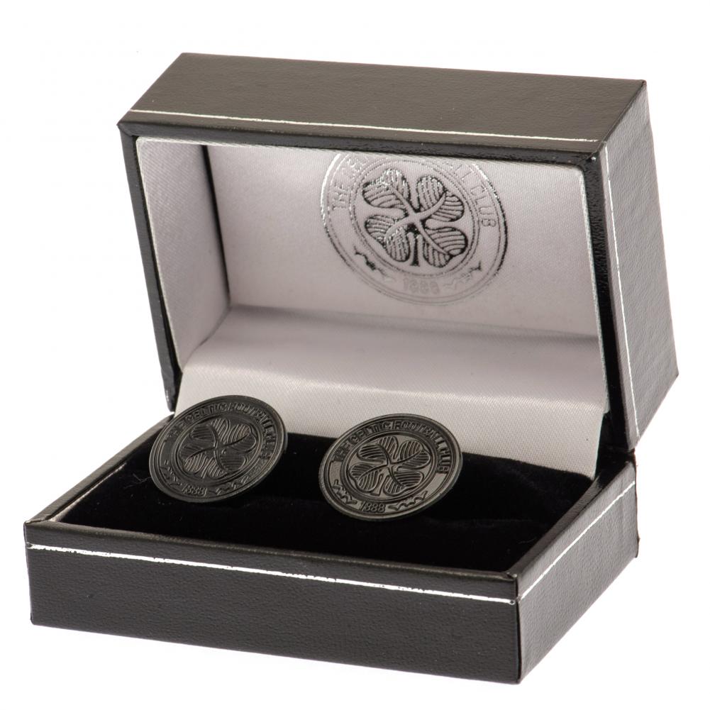 Official Celtic FC Black IP Cufflinks