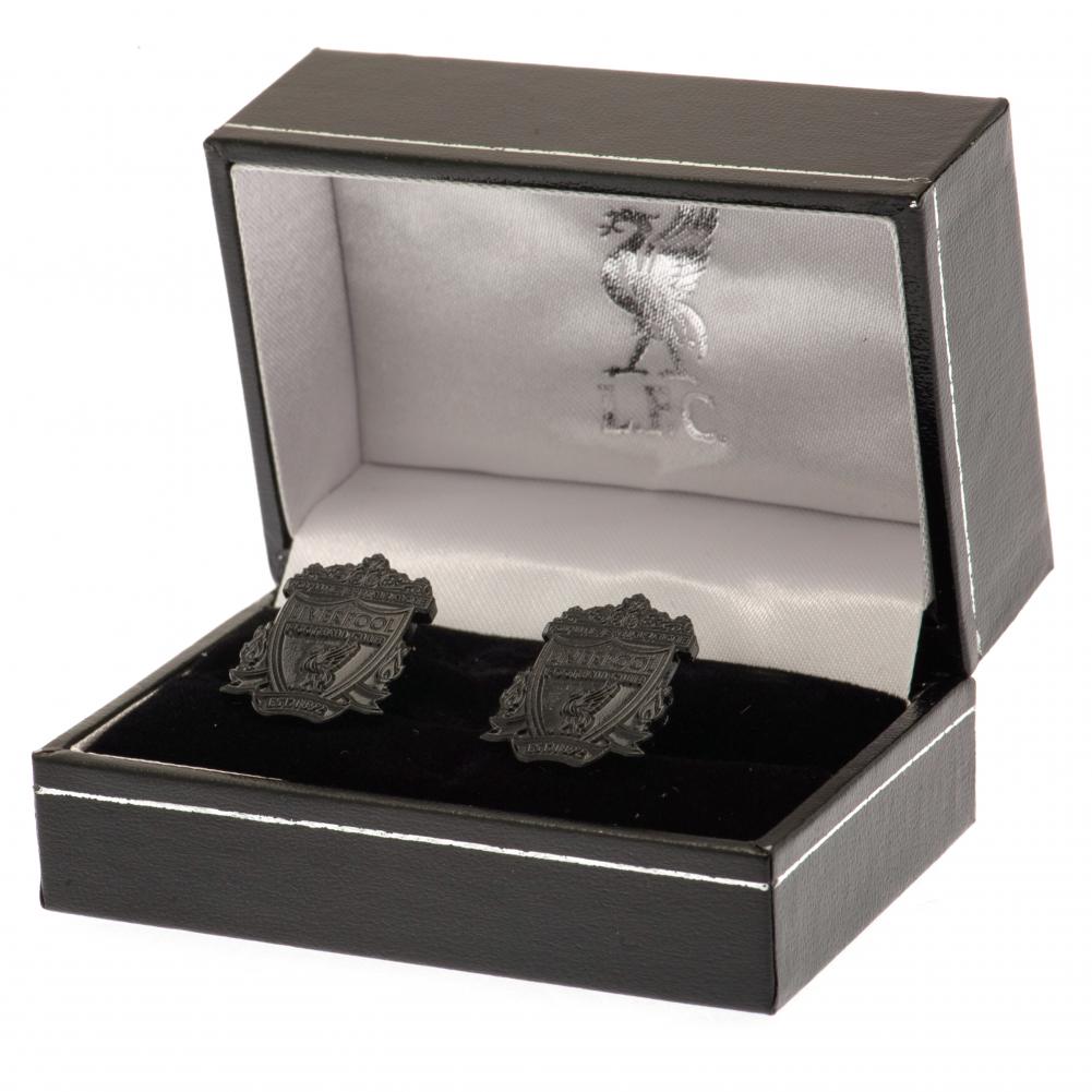 Official Liverpool FC Black IP Cufflinks