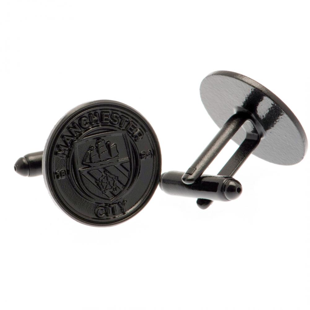 Official Manchester City FC Black IP Cufflinks