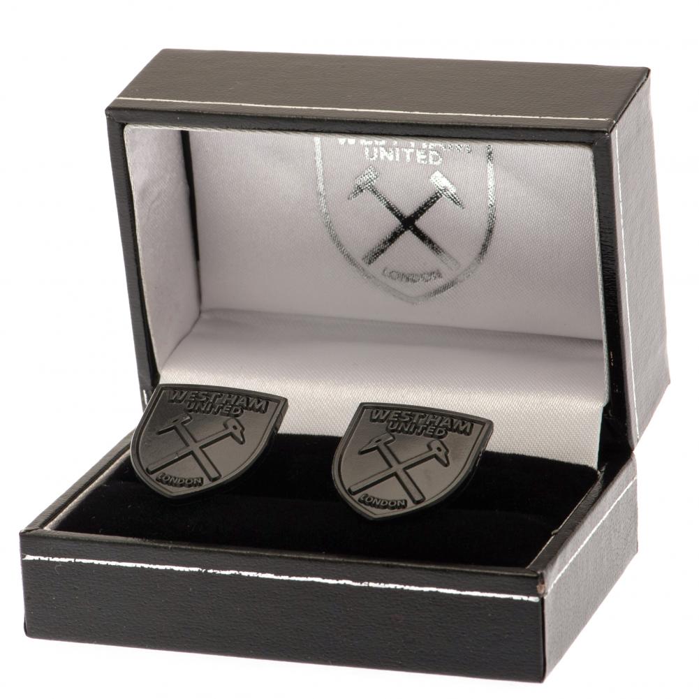 Official West Ham United FC Black IP Cufflinks