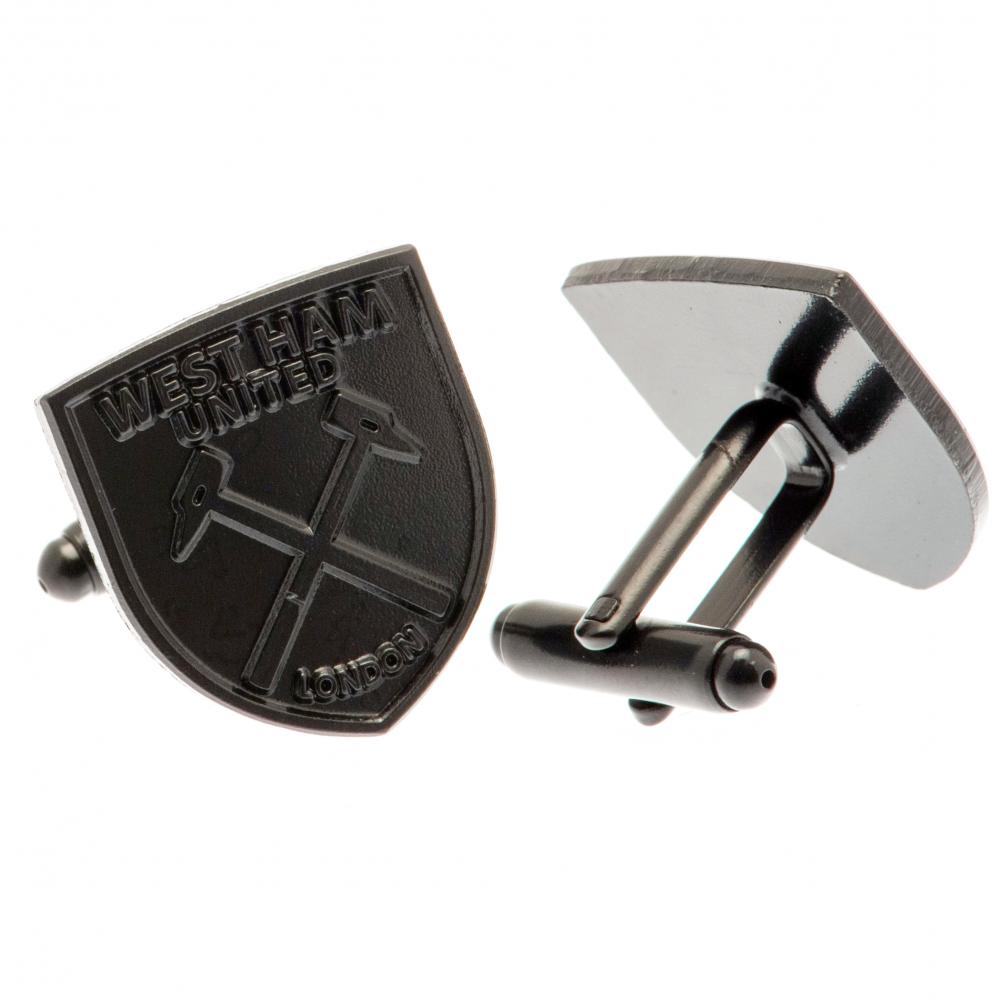 Official West Ham United FC Black IP Cufflinks