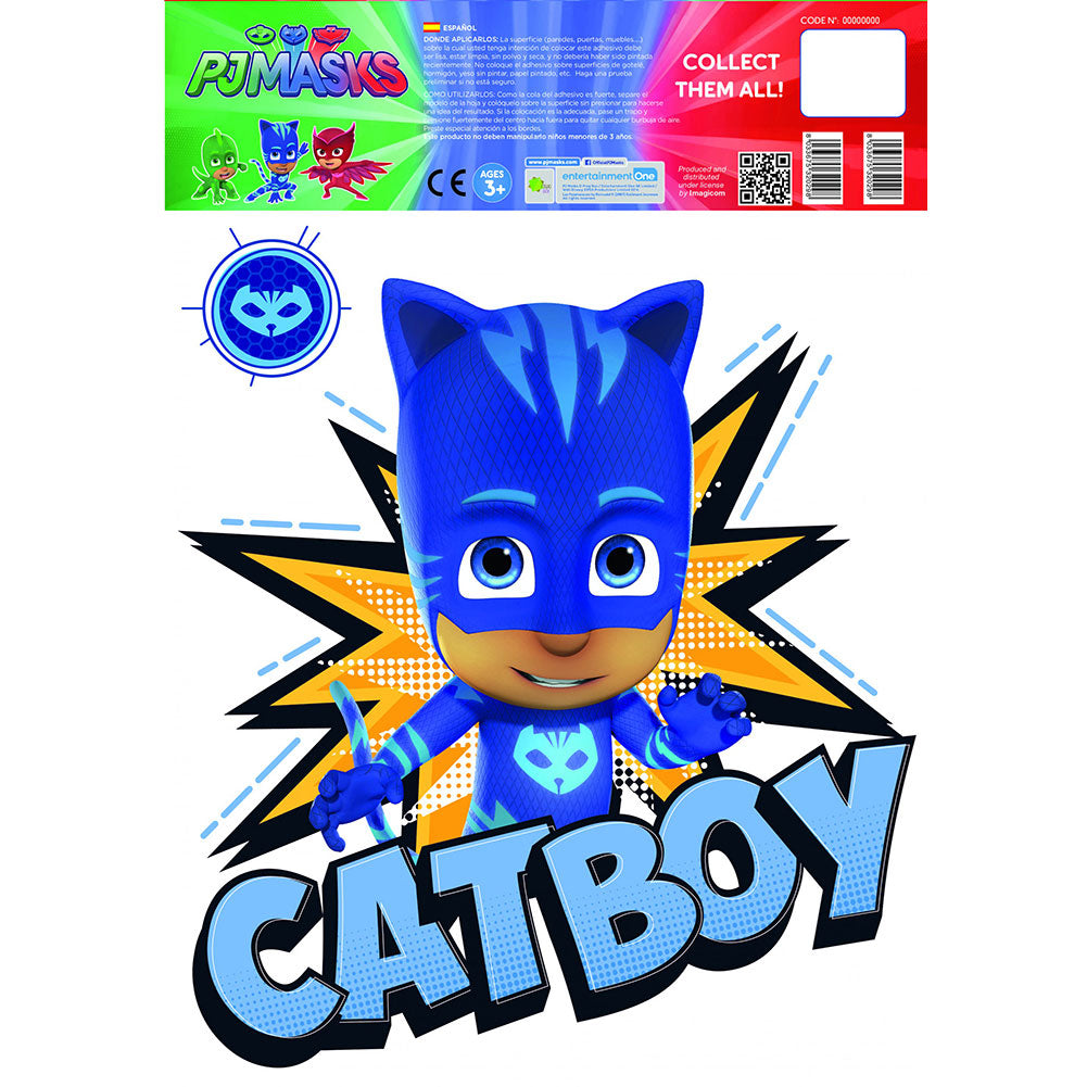 Official PJ Masks Wall Sticker A3 Catboy