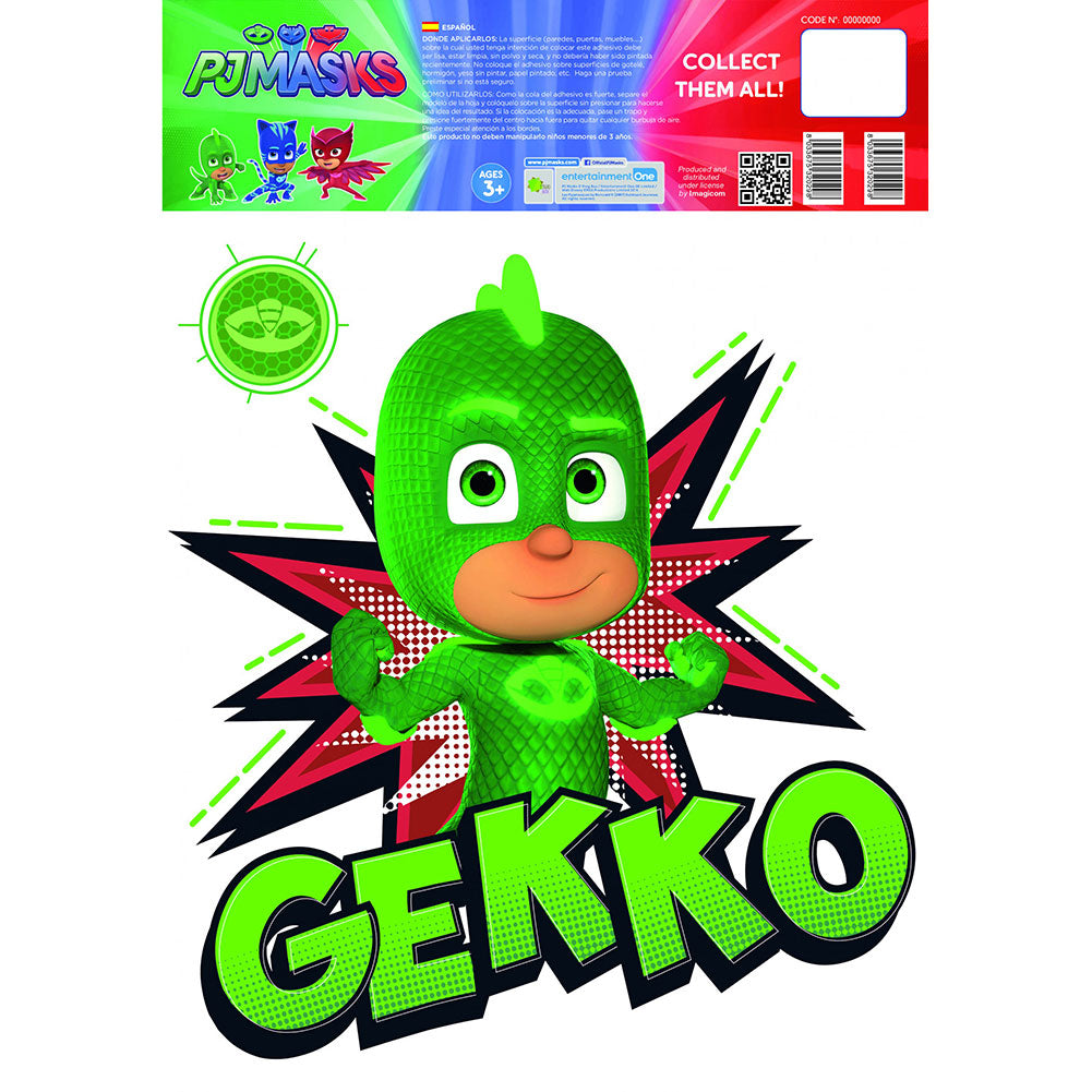 Official PJ Masks Wall Sticker A3 Gekko