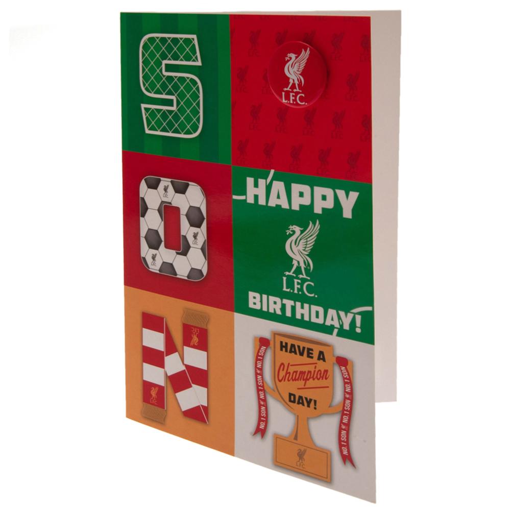 Official Liverpool FC Son Birthday Card