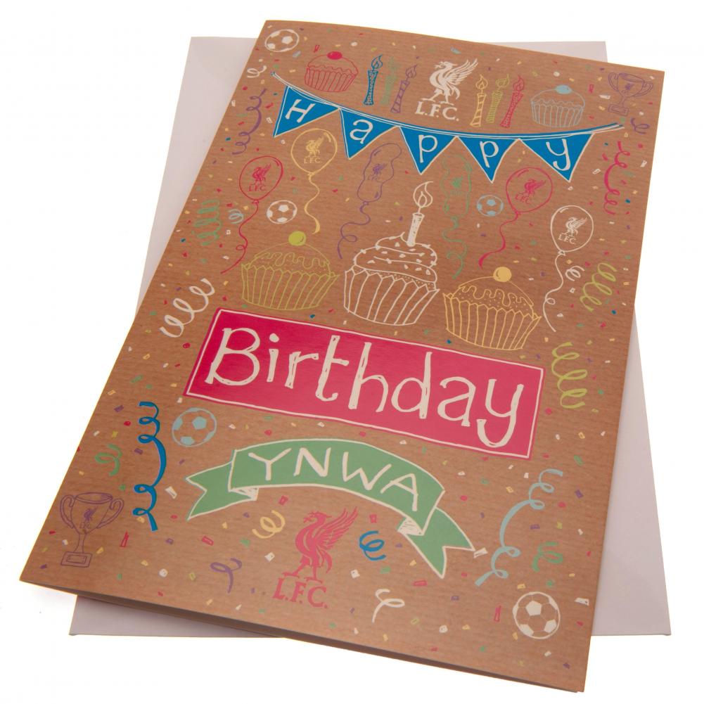 Official Liverpool FC Girl Birthday Card