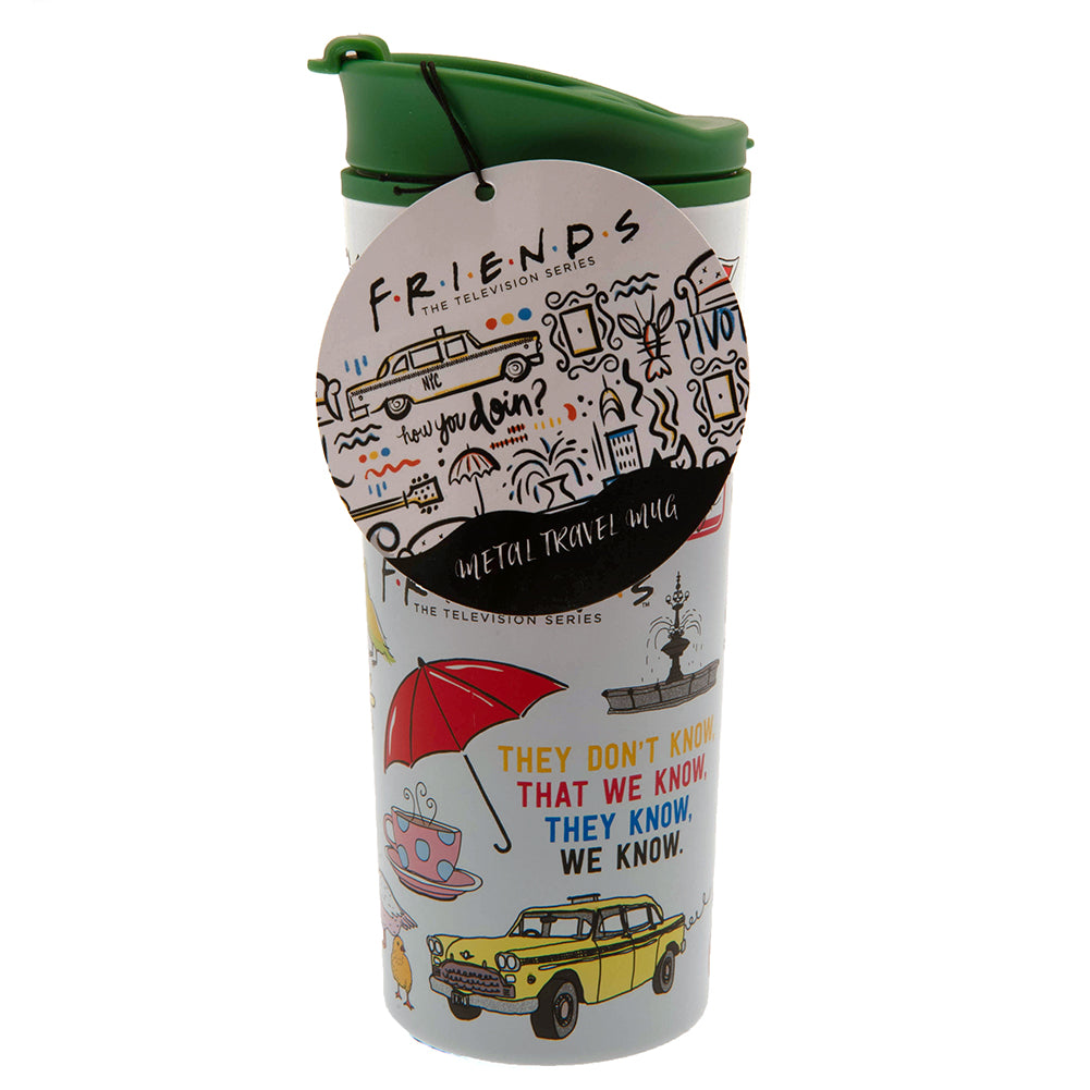 Official Friends Metal Travel Mug Infographic