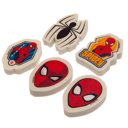 Official Spider-Man 5pk Eraser Set