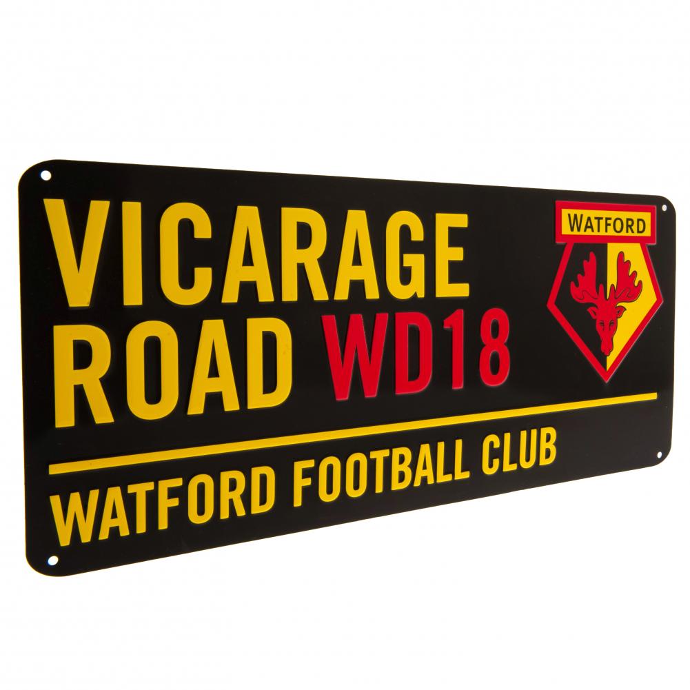 Official Watford FC Colour Street Sign