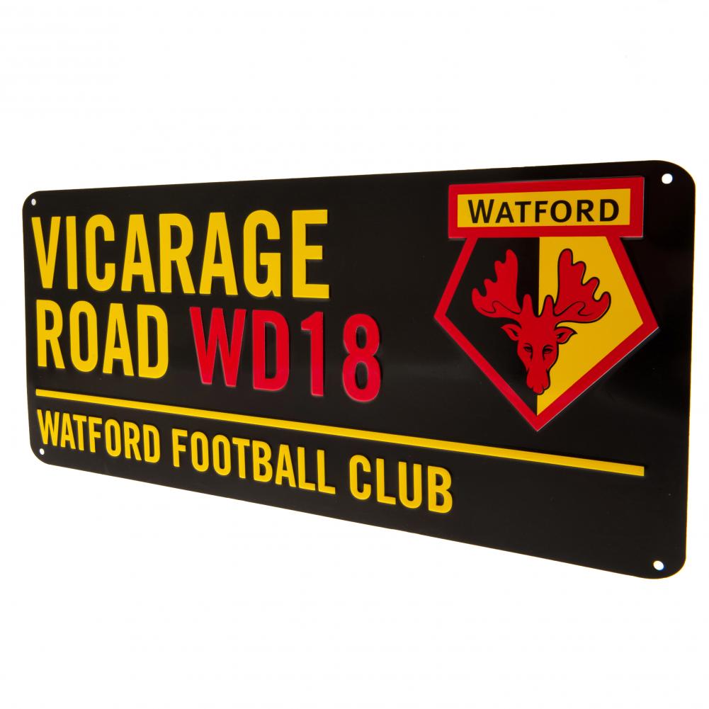 Official Watford FC Colour Street Sign