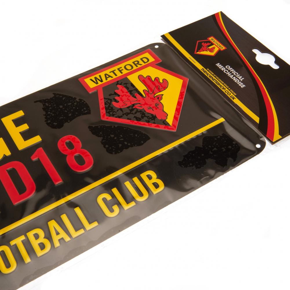 Official Watford FC Colour Street Sign