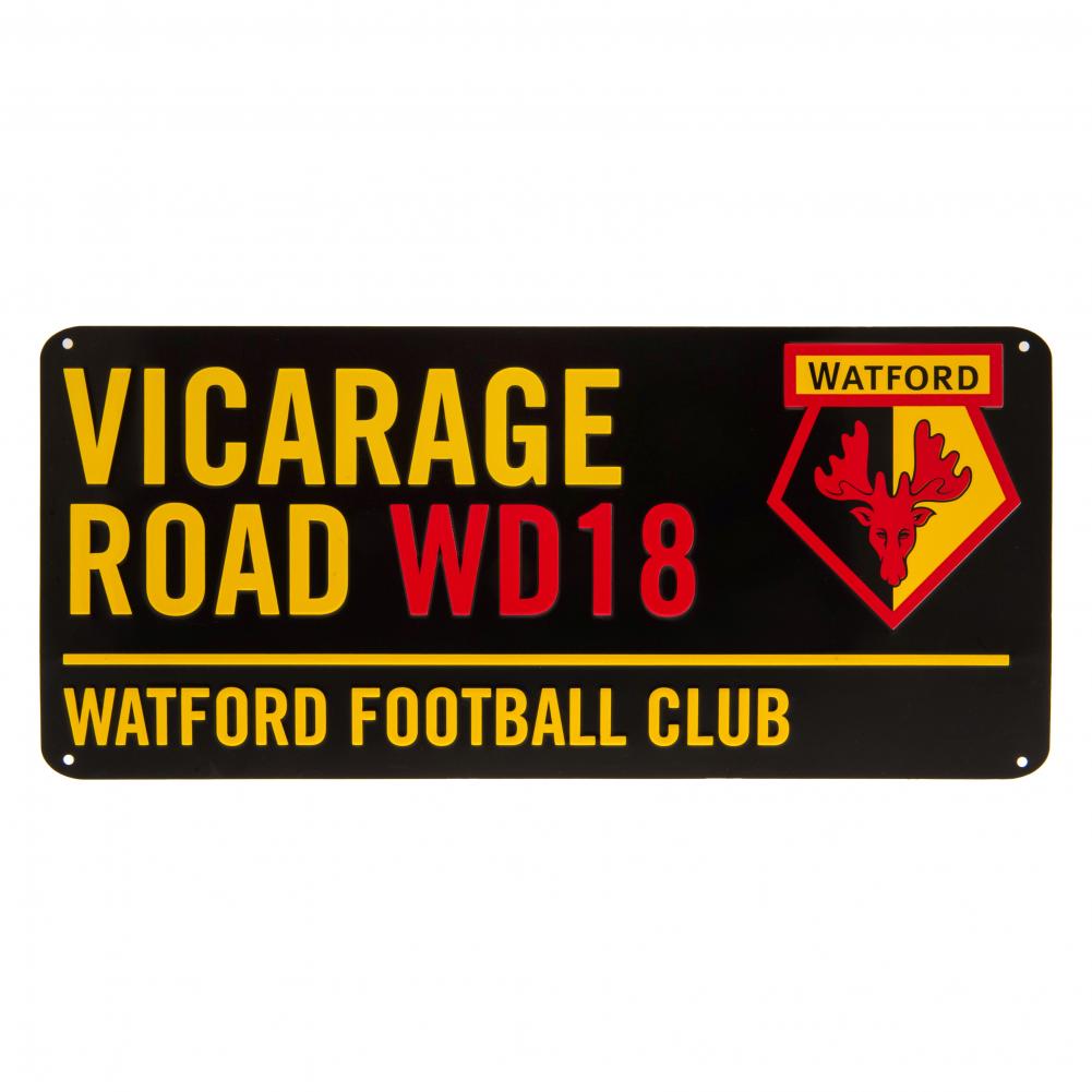 Official Watford FC Colour Street Sign