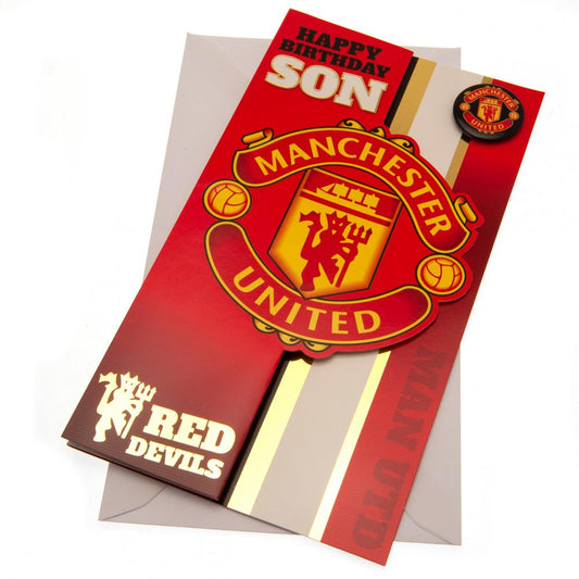 Official Manchester United FC Son Birthday Card