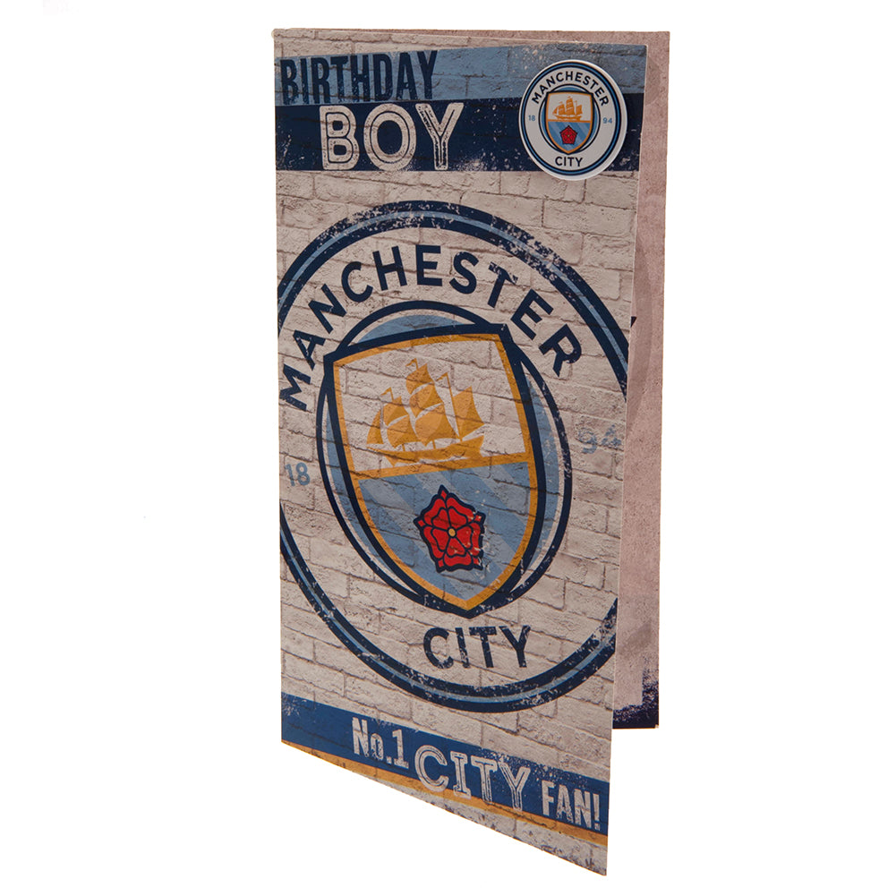 Official Manchester City FC Boy Birthday Card