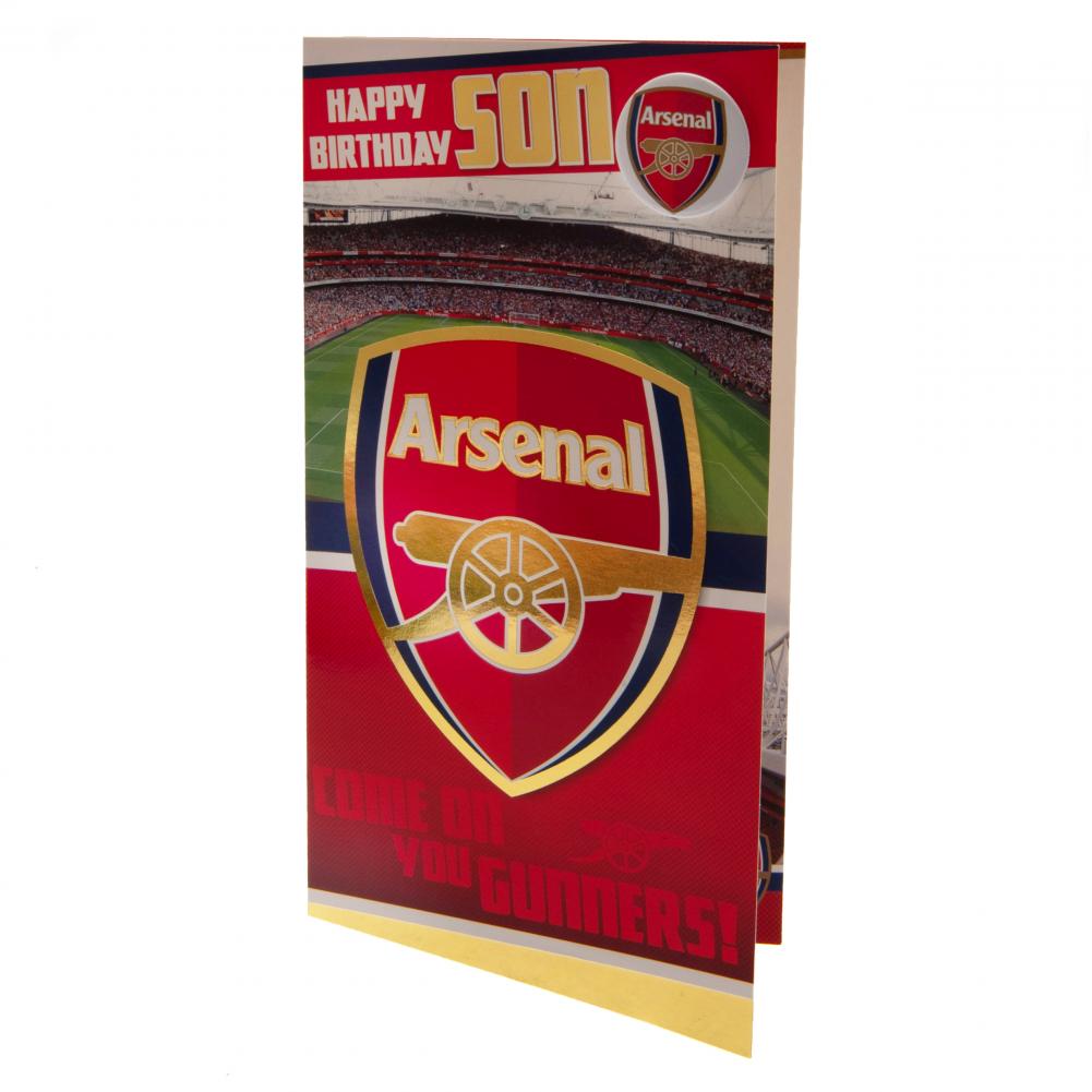 Official Arsenal FC Son Birthday Card