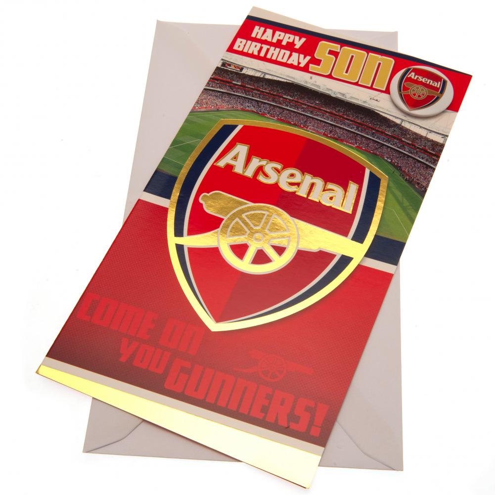 Official Arsenal FC Son Birthday Card