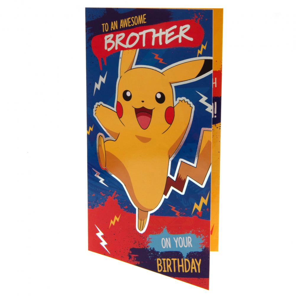 Official Pokemon Birthday Card Brother