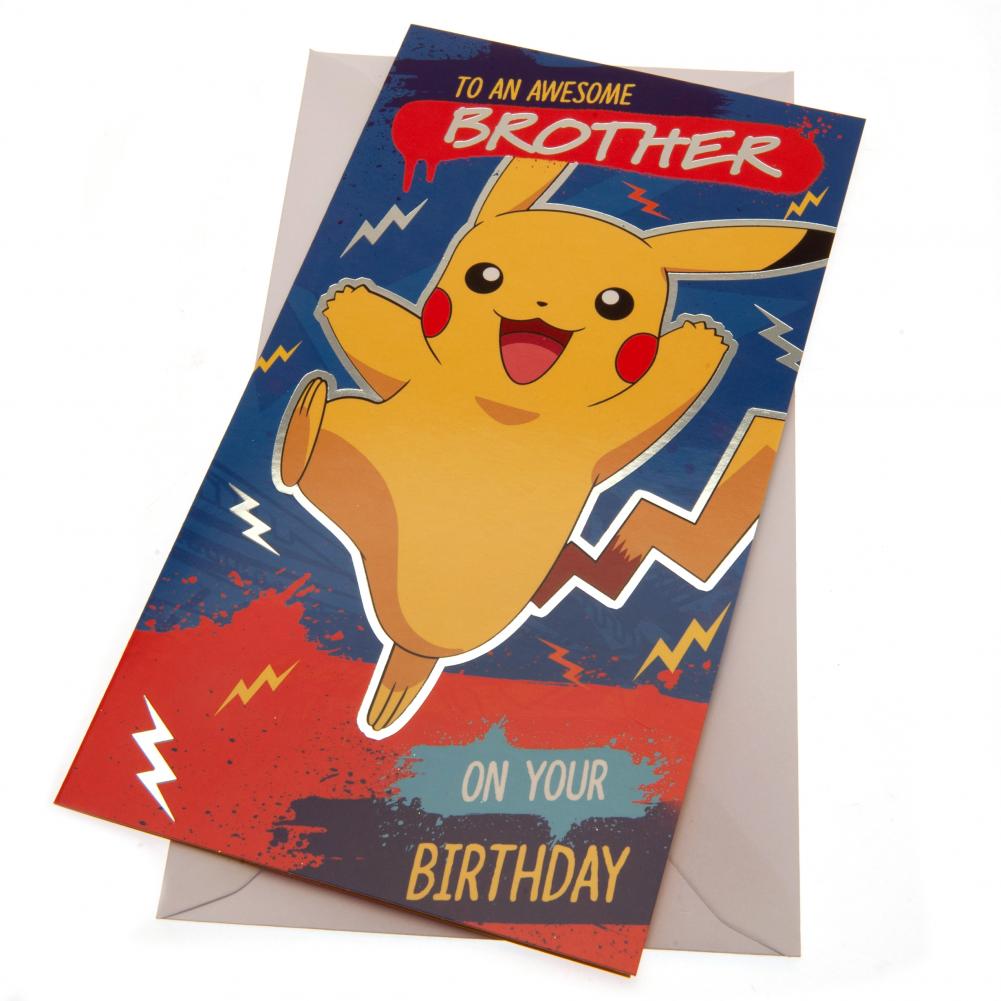 Official Pokemon Birthday Card Brother