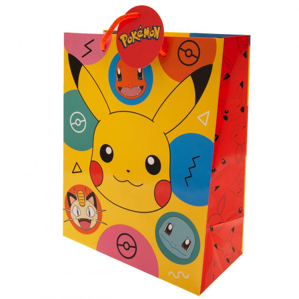 Official Pokemon Medium Gift Bag