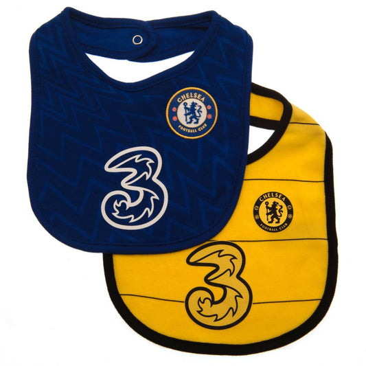 Official Chelsea FC 2 Pack Bibs BY