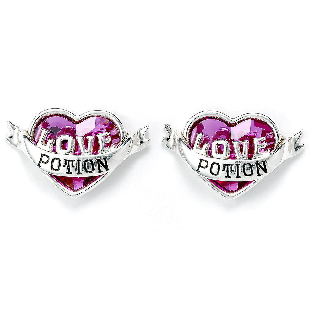 Official Harry Potter Sterling Silver Crystal Earrings Love Potion