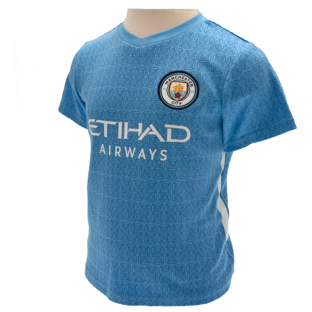 Official Manchester City FC Shirt & Short Set 6-9 Mths SQ