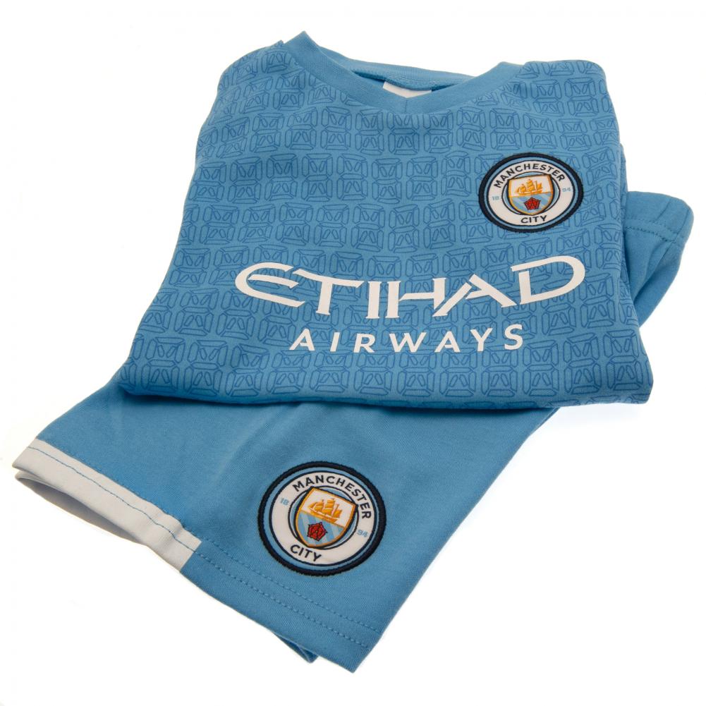 Official Manchester City FC Shirt & Short Set 6-9 Mths SQ