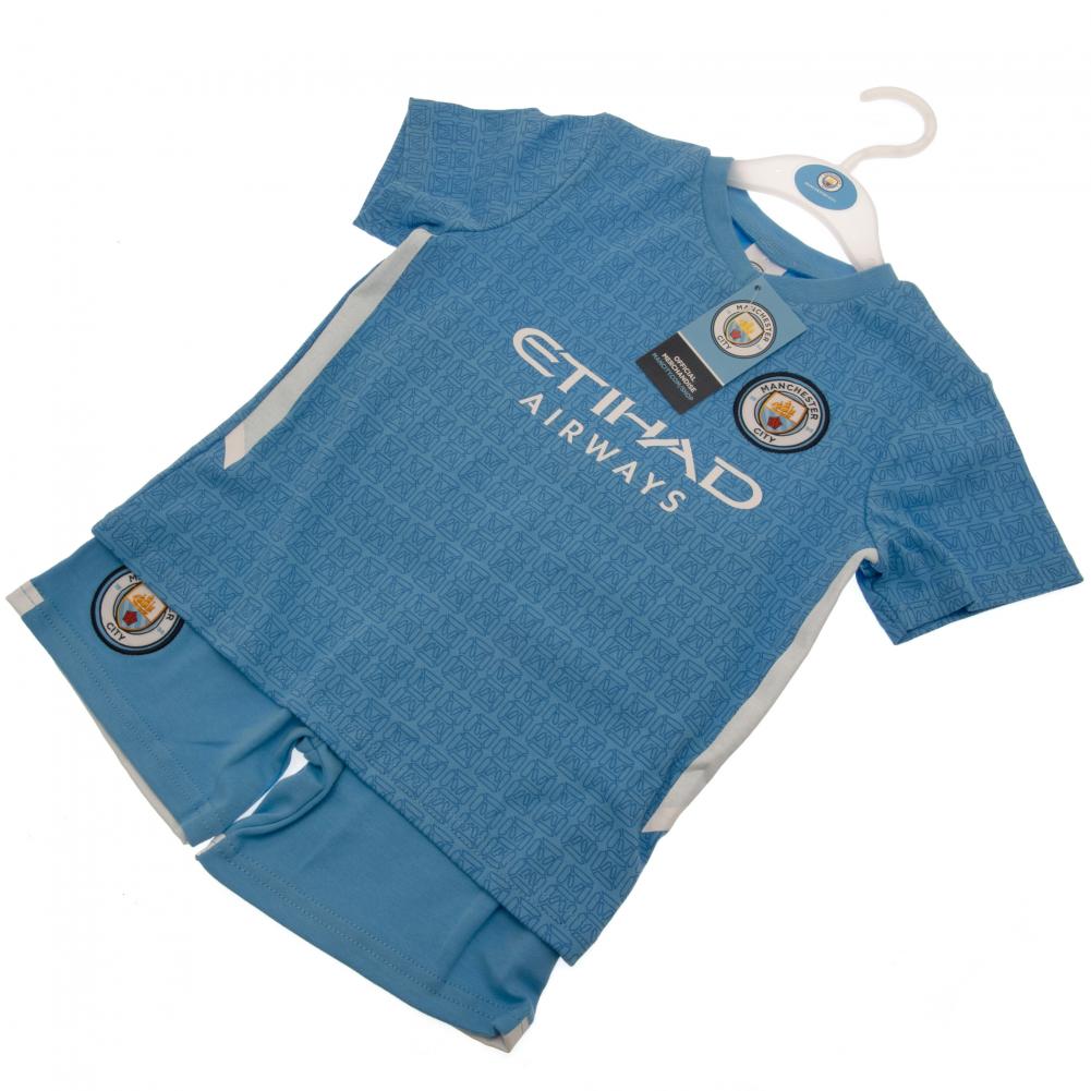 Official Manchester City FC Shirt & Short Set 6-9 Mths SQ