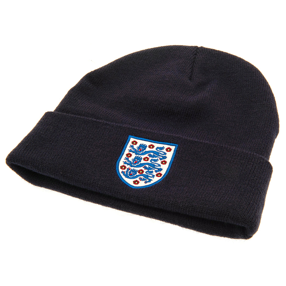 Official England FA Navy Cuff Beanie