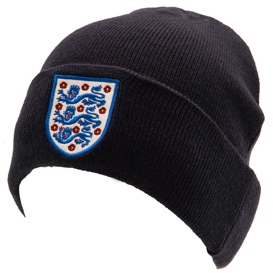 Official England FA Navy Cuff Beanie