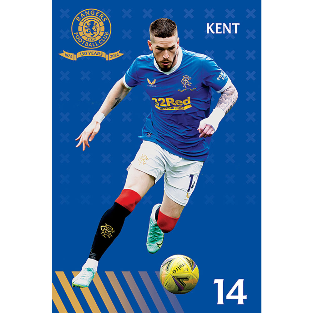 Official Rangers FC Poster Kent 8