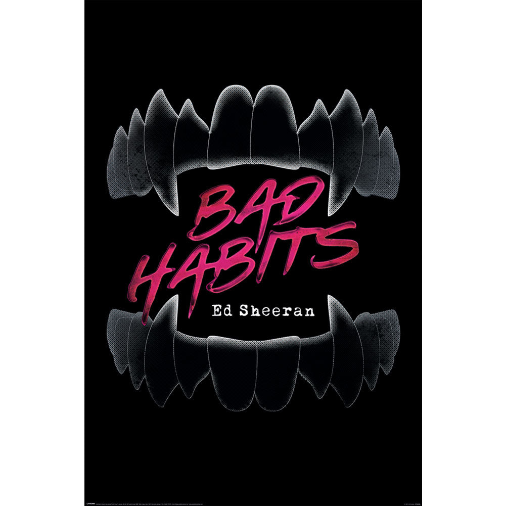 Official Ed Sheeran Poster Bad Habits 176